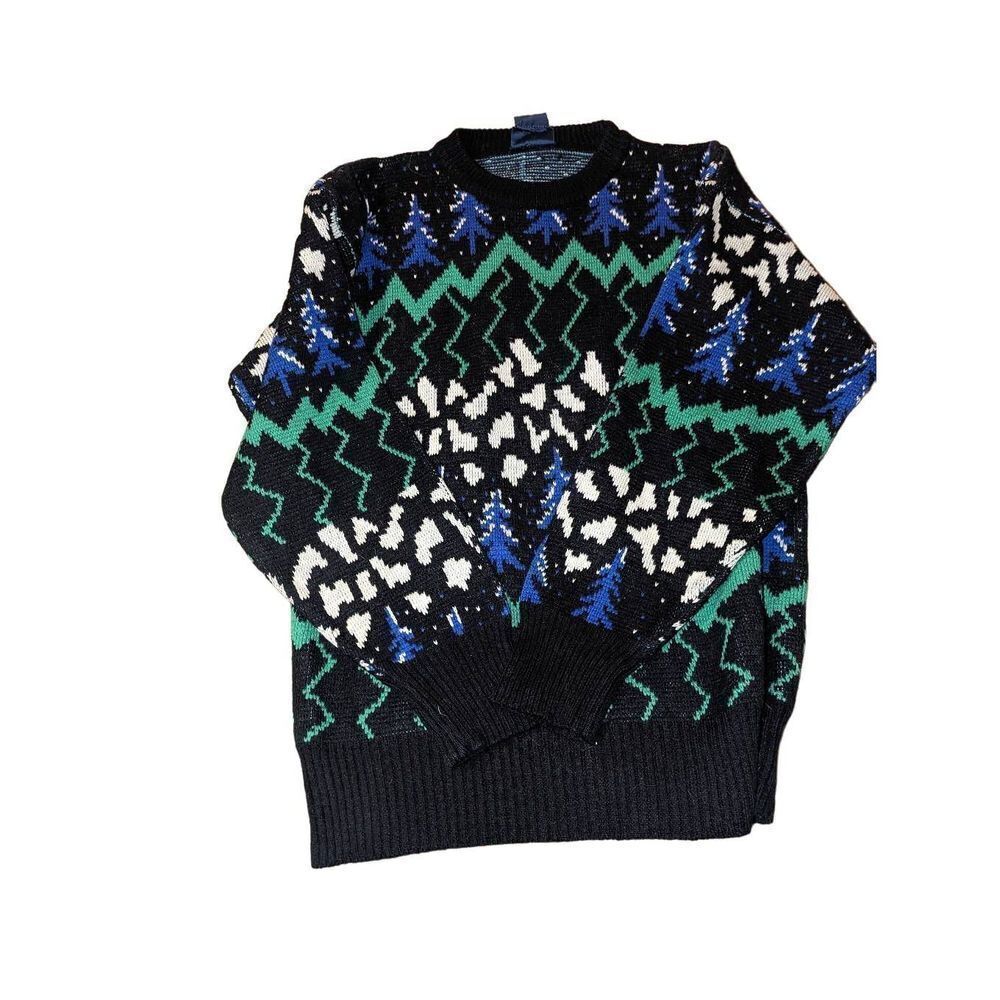 Vintage 80s Herman's Alpine Abstract Sweater